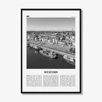 Wexford Print Black and White, Wexford Wall Art, Wexford Poster, Wexford Photo, Wexford Wall Décor, Wexford Map, Ireland