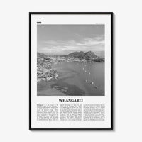 Whangarei Print Black and White, Whangarei Wall Art, Whangarei Poster, Whangarei Photo, Whangarei Wall Décor, Whangarei Map, New Zealand