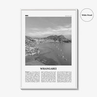 Whangarei Print Black and White, Whangarei Wall Art, Whangarei Poster, Whangarei Photo, Whangarei Wall Décor, Whangarei Map, New Zealand