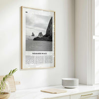 Wharariki Beach Print Black and White, Wharariki Beach Wall Art, Wharariki Beach Poster, Wharariki Beach Photo, Wharariki Décor, New Zealand