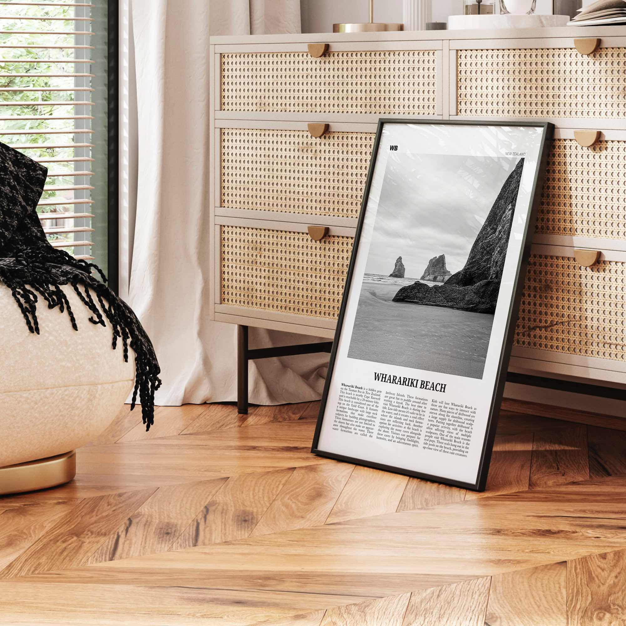 Wharariki Beach Print Black and White, Wharariki Beach Wall Art, Wharariki Beach Poster, Wharariki Beach Photo, Wharariki Décor, New Zealand