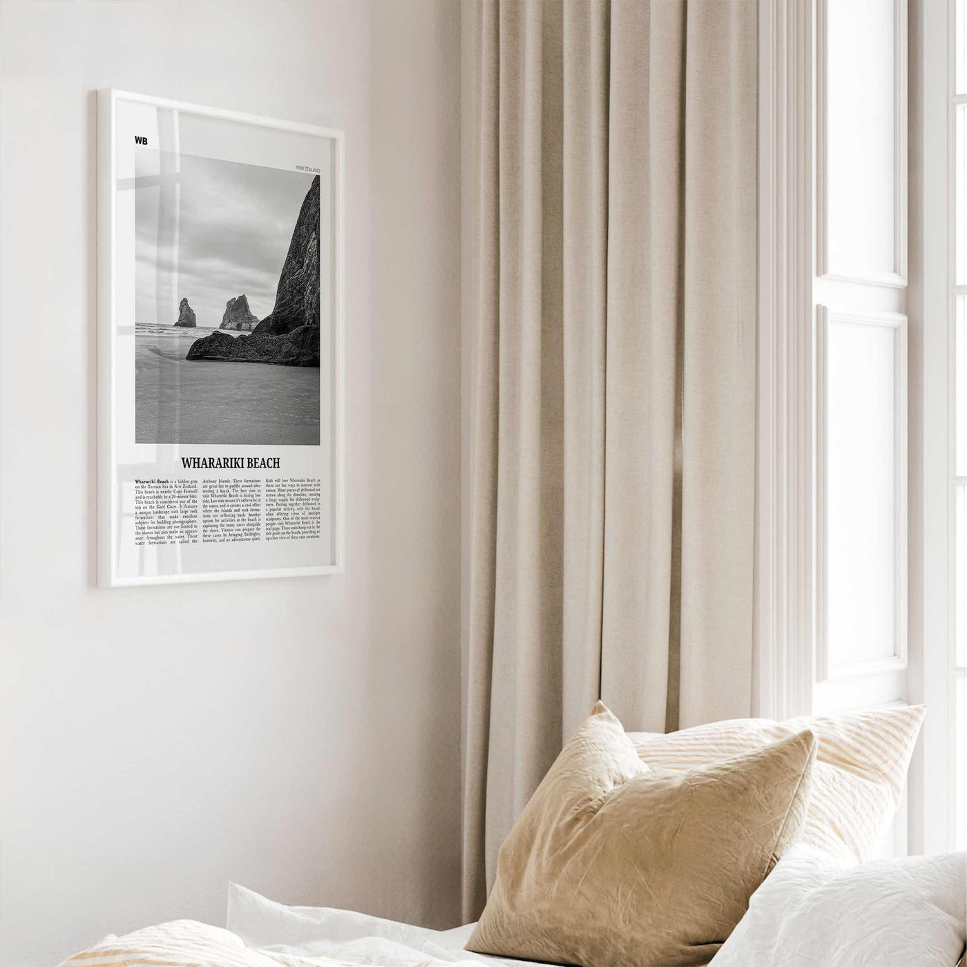 Wharariki Beach Print Black and White, Wharariki Beach Wall Art, Wharariki Beach Poster, Wharariki Beach Photo, Wharariki Décor, New Zealand