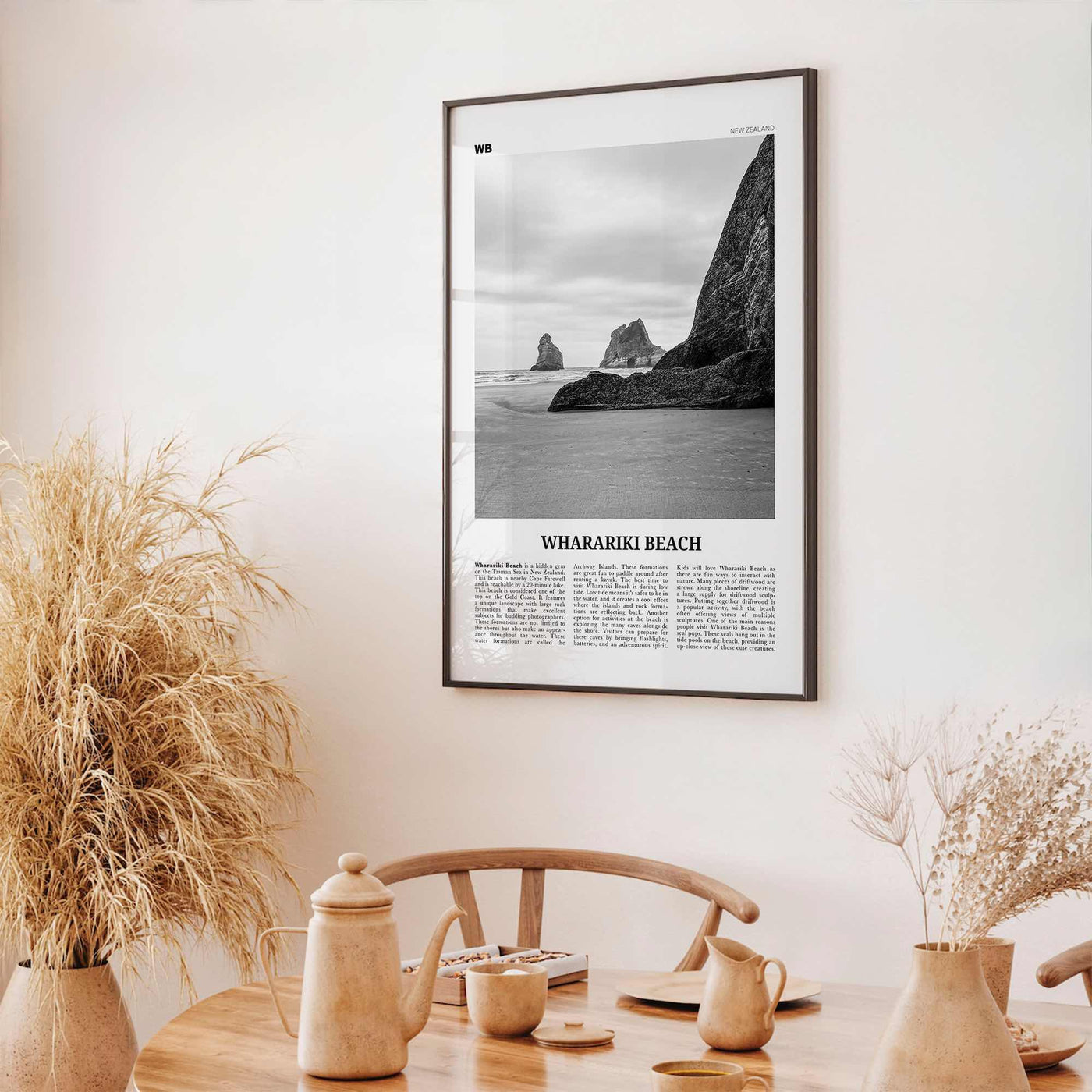 Wharariki Beach Print Black and White, Wharariki Beach Wall Art, Wharariki Beach Poster, Wharariki Beach Photo, Wharariki Décor, New Zealand