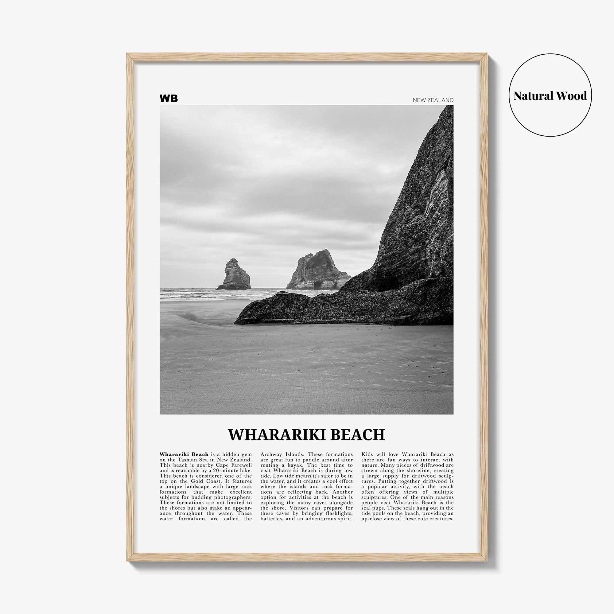 Wharariki Beach Print Black and White, Wharariki Beach Wall Art, Wharariki Beach Poster, Wharariki Beach Photo, Wharariki Décor, New Zealand