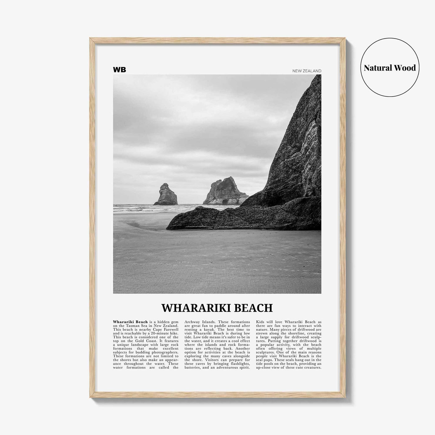 Wharariki Beach Print Black and White, Wharariki Beach Wall Art, Wharariki Beach Poster, Wharariki Beach Photo, Wharariki Décor, New Zealand