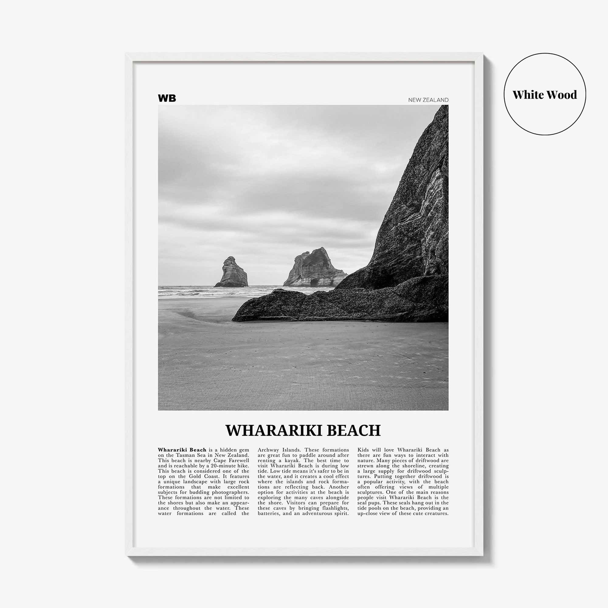 Wharariki Beach Print Black and White, Wharariki Beach Wall Art, Wharariki Beach Poster, Wharariki Beach Photo, Wharariki Décor, New Zealand