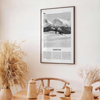 Whistler Print Black and White, Whistler Wall Art, Whistler Poster, Whistler Photo, Whistler Wall Décor, British Columbia, Canada