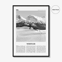 Whistler Print Black and White, Whistler Wall Art, Whistler Poster, Whistler Photo, Whistler Wall Décor, British Columbia, Canada