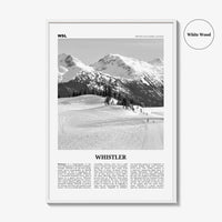 Whistler Print Black and White, Whistler Wall Art, Whistler Poster, Whistler Photo, Whistler Wall Décor, British Columbia, Canada