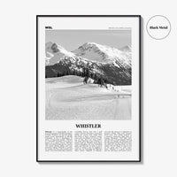 Whistler Print Black and White, Whistler Wall Art, Whistler Poster, Whistler Photo, Whistler Wall Décor, British Columbia, Canada