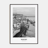 Whitby Portrait B&W Poster