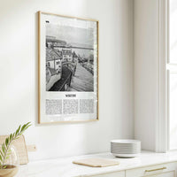Whitby Print Black and White, Whitby Wall Art, Whitby Poster, Whitby Photo, Whitby Wall Décor, England, UK, United Kingdom