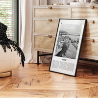 Whitby Print Black and White, Whitby Wall Art, Whitby Poster, Whitby Photo, Whitby Wall Décor, England, UK, United Kingdom