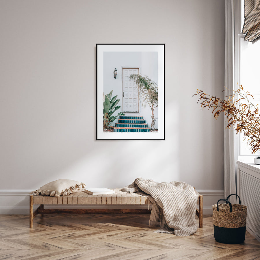 White Door Photo Color Poster