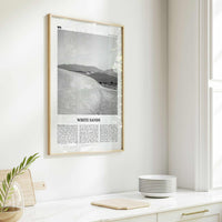 White Sands National Park Print Black and White, White Sands Wall Art, White Sands Poster, White Sands Photo, New Mexico, USA, United States