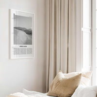 White Sands National Park Print Black and White, White Sands Wall Art, White Sands Poster, White Sands Photo, New Mexico, USA, United States