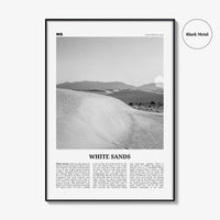White Sands National Park Print Black and White, White Sands Wall Art, White Sands Poster, White Sands Photo, New Mexico, USA, United States