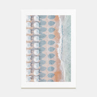 White Umbrellas Photo Color Poster
