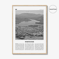 Whitefish Print Black and White, Whitefish Wall Art, Whitefish Poster, Whitefish Photo, Whitefish Wall Décor, Whitefish Map, Montana, USA