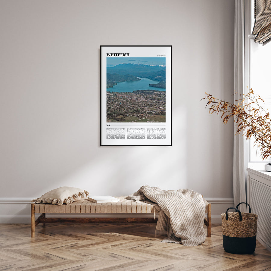 Whitefish Travel Color Poster