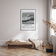 Whitehaven Beach Travel B&W Poster