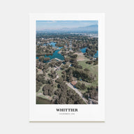 Whittier, California Portrait Color Poster