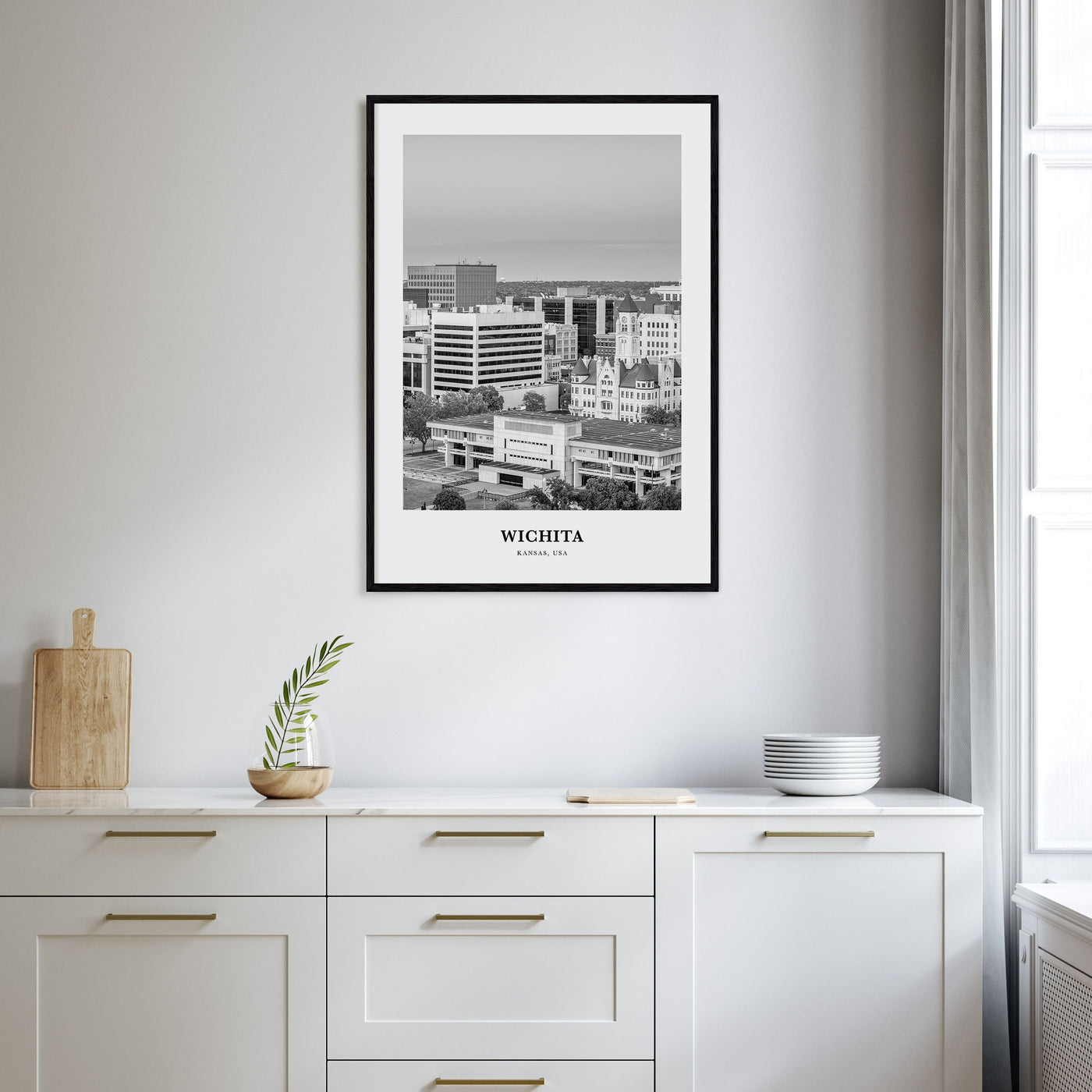 Wichita Portrait B&W Poster