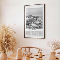 Wichita Print Black and White, Wichita Wall Art, Wichita Poster, Wichita Photo, Wichita Wall Décor, Kansas, USA, United States North America