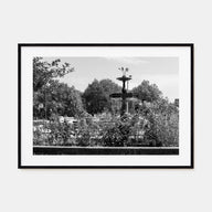 Wicker Park Landscape B&W Poster