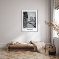 Wicker Park Portrait B&W Poster