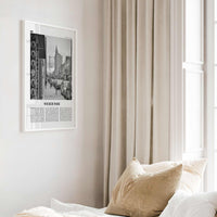 Wicker Park Print Black and White, Wicker Park Wall Art, Wicker Park Poster, Wicker Park Photo, Wicker Park Wall Décor, Chicago Illinois USA