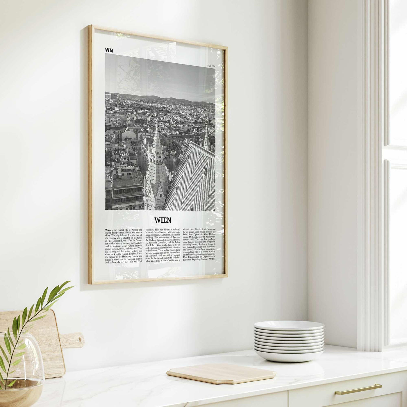 Wien Print Black and White, Wien Wall Art, Wien Poster, Wien Photo, Wien Wall Décor, Wien Map, Austria