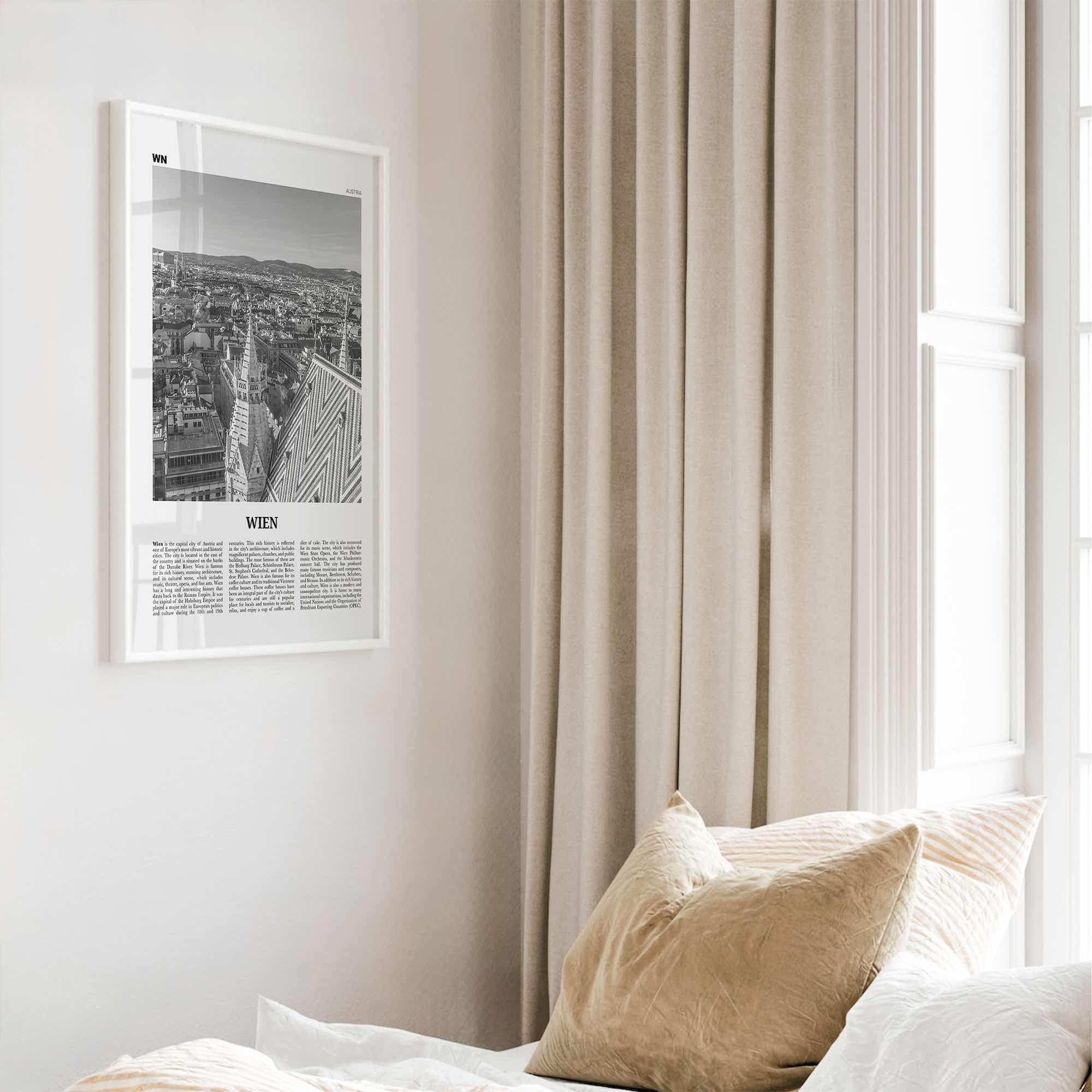 Wien Print Black and White, Wien Wall Art, Wien Poster, Wien Photo, Wien Wall Décor, Wien Map, Austria