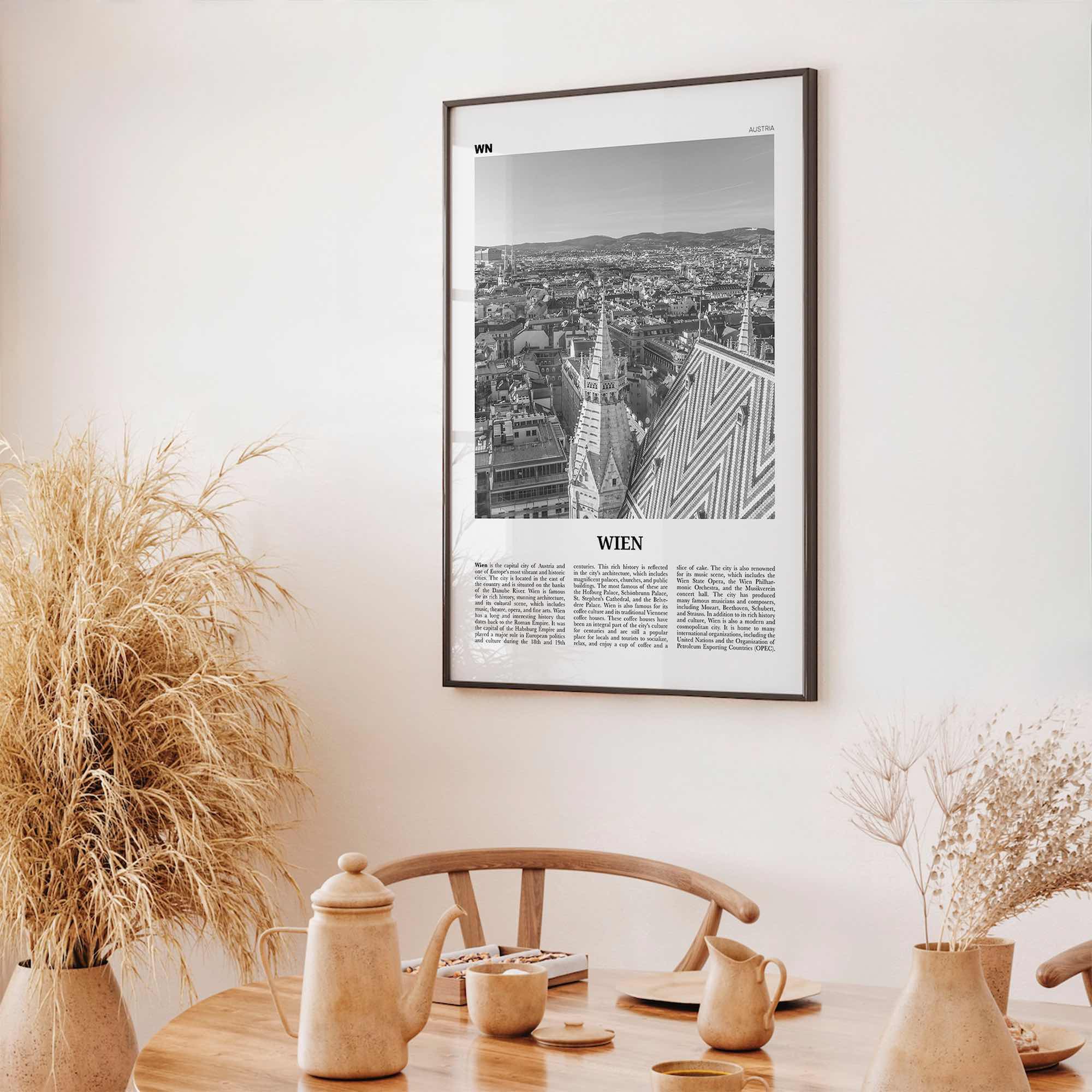 Wien Print Black and White, Wien Wall Art, Wien Poster, Wien Photo, Wien Wall Décor, Wien Map, Austria