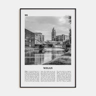Wigan Travel B&W Poster