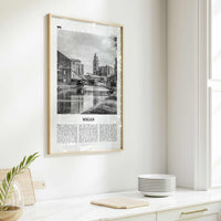 Wigan Print Black and White, Wigan Wall Art, Wigan Poster, Wigan Photo, Wigan Wall Décor, Wigan Map, England, United Kingdom