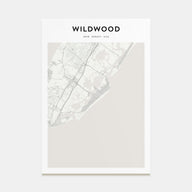 Wildwood Map Portrait Poster