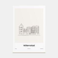 Willemstad Drawn Poster
