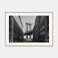 Williamsburg, New York Landscape B&W Poster