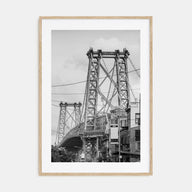 Williamsburg, New York Photo B&W Poster