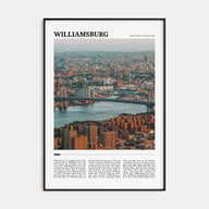 Williamsburg, New York Travel Color Poster