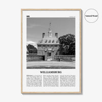 Williamsburg Print Black and White Virginia, Williamsburg Wall Art, Williamsburg Poster, Williamsburg Photo, Williamsburg Wall Décor