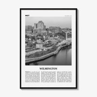 Wilmington Print Black and White Delaware, Wilmington Wall Art, Wilmington Poster, Wilmington Photo, Wilmington Wall Décor, USA