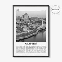 Wilmington Print Black and White Delaware, Wilmington Wall Art, Wilmington Poster, Wilmington Photo, Wilmington Wall Décor, USA
