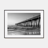 Wilmington, North Carolina Landscape B&W Poster
