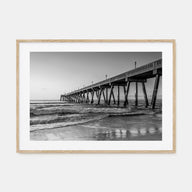 Wilmington, North Carolina Landscape B&W Poster