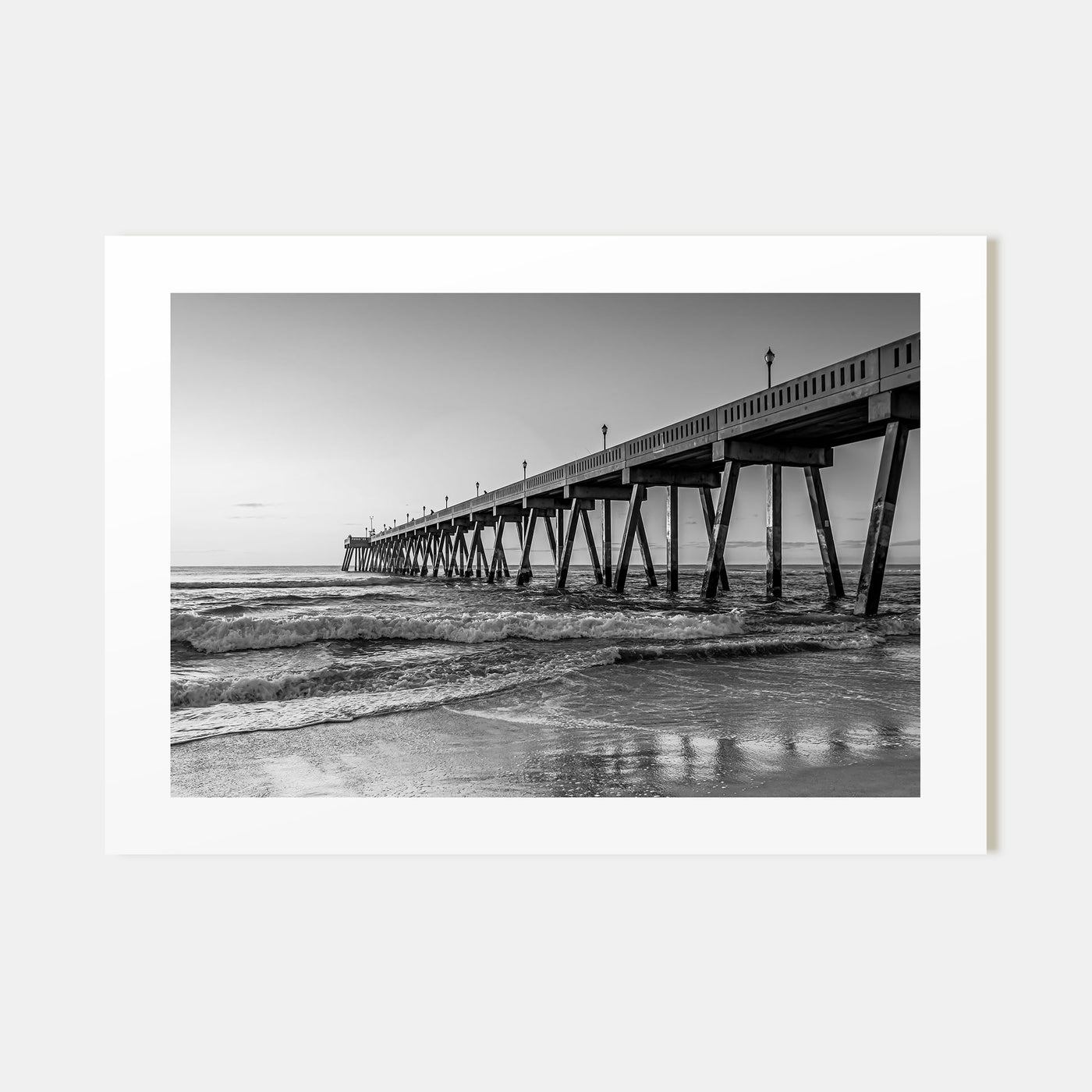 Wilmington, North Carolina Landscape B&W Poster