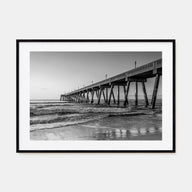 Wilmington, North Carolina Landscape B&W Poster