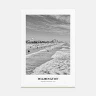 Wilmington, North Carolina Portrait B&W No 1 Poster