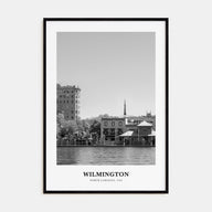 Wilmington, North Carolina Portrait B&W No 2 Poster